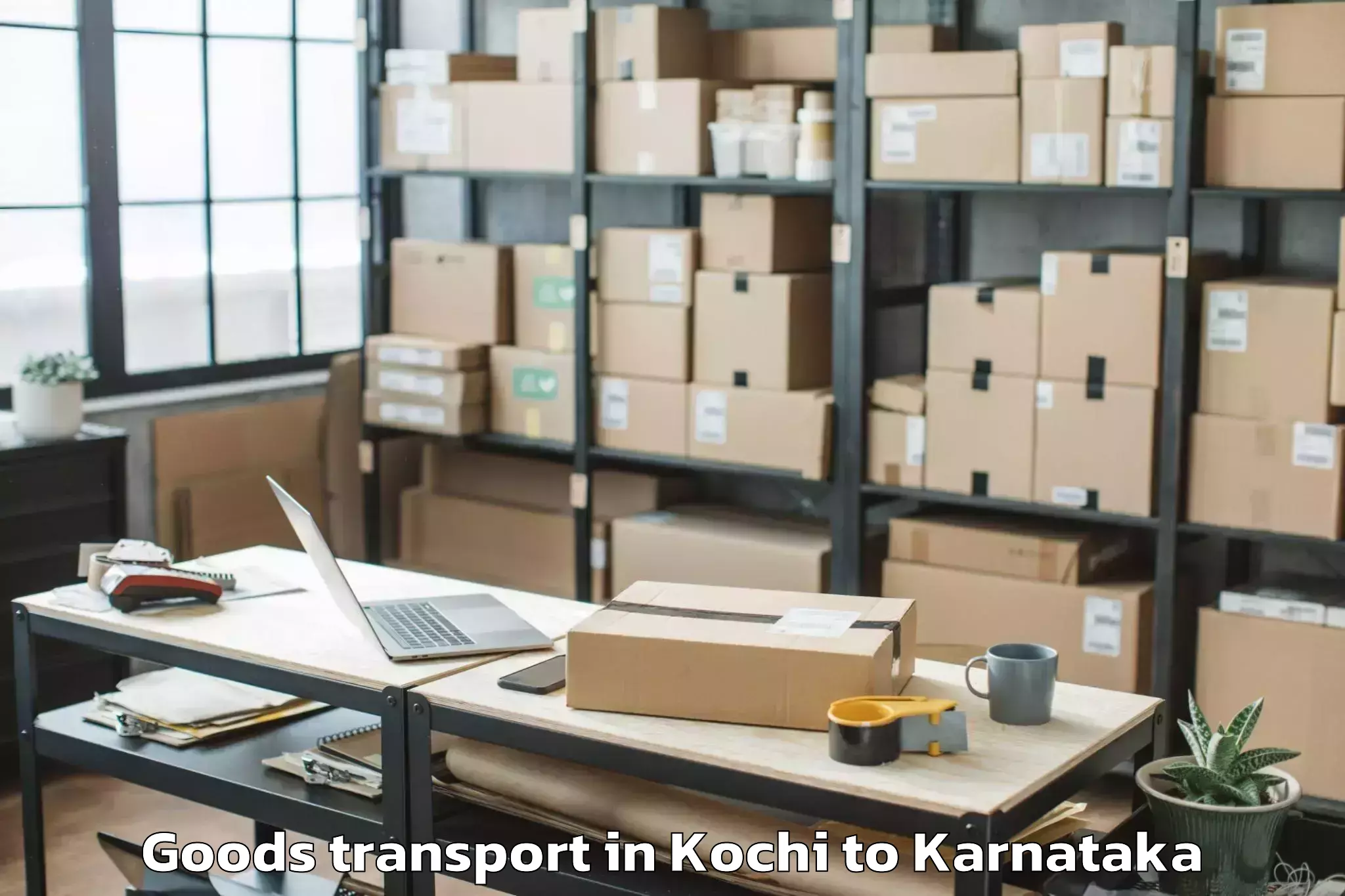 Top Kochi to Gauribidanur Goods Transport Available